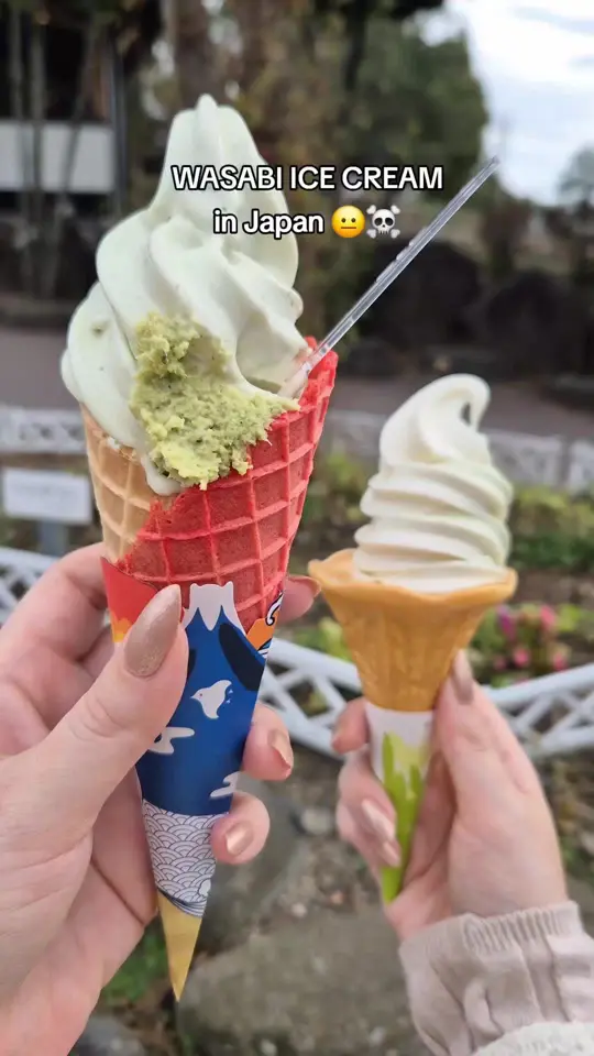 Wasabi in Lake City showing food, wasabi ice cream, video by _dianainjapan on TikTok