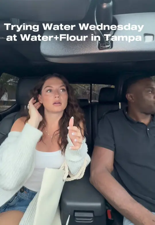 Water + Flour in Tampa showing happy hour, sushi, pizza, video by kriscrosssapplesauce on TikTok