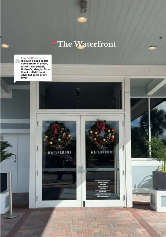 Waterfront in Stuart showing review, visit, video by itscayleesmith on TikTok