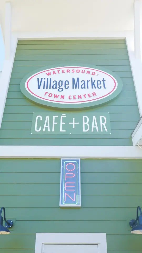 Watersound Village Market Cafe + Bar in Inlet Beach showing dinner menu, drinks, video by Watersound Village Market Café & Bar on Facebook