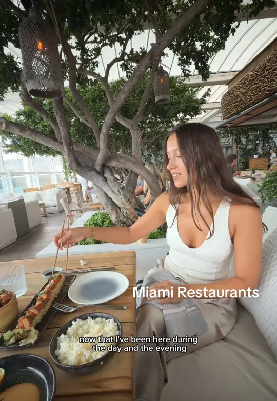  in Florida showing restaurant visit, atmosphere, video by sofiabeilin on TikTok