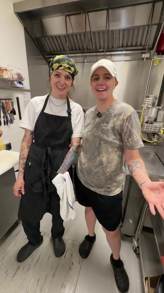 Way2Baked in Cornelia showing restaurant visit, smash burgers, loaded baked potatoes, mini donuts, video by mountainsandmain on TikTok