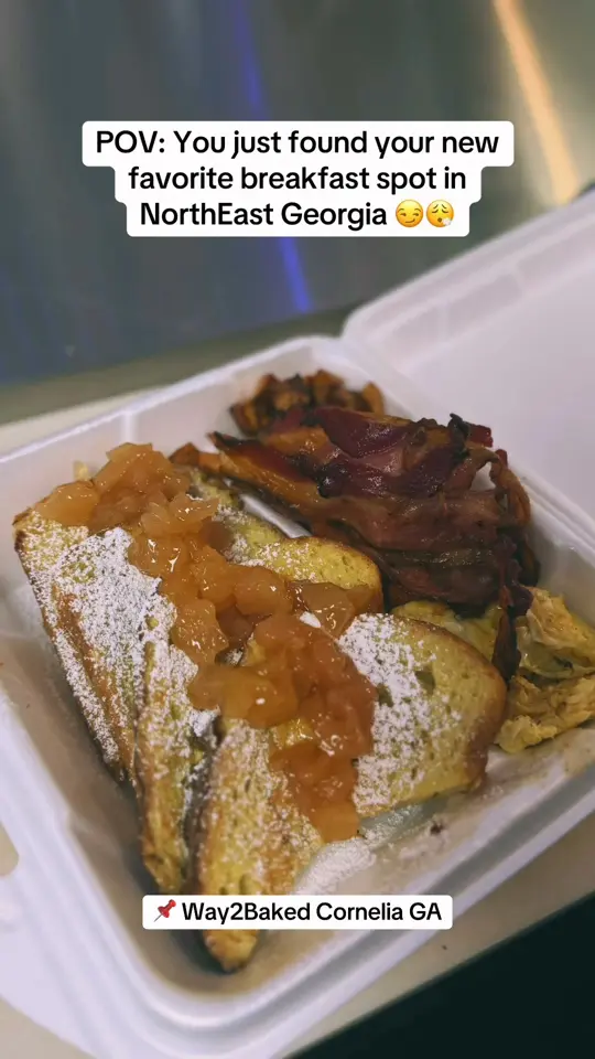 Way2Baked in Cornelia showing breakfast, food, video by Way2Baked on Facebook