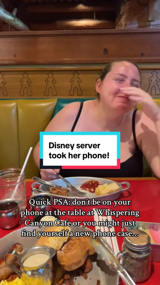 Whispering Canyon Cafe in Lake Buena Vista showing breakfast buffet, ketchup, video by lauren.of.arendelle on TikTok