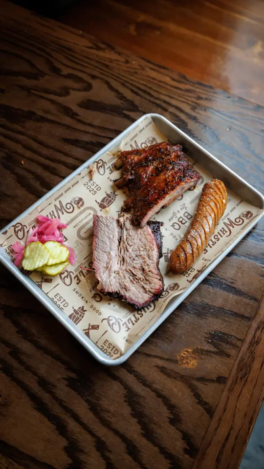 Whistle Q - BBQ in Flowery Branch showing review, food, video by Roland O'Donovan Stanley on Facebook