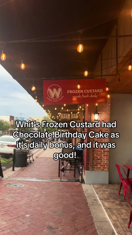 Whit's Frozen Custard of Atlantic Beach in Atlantic Beach showing food, chocolate birthday cake ice cream, video by survivorfoodie on TikTok