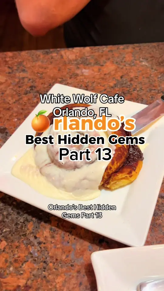 White Wolf Cafe in Orlando showing review, visit, atmosphere, video by beercutieandfoodie on TikTok