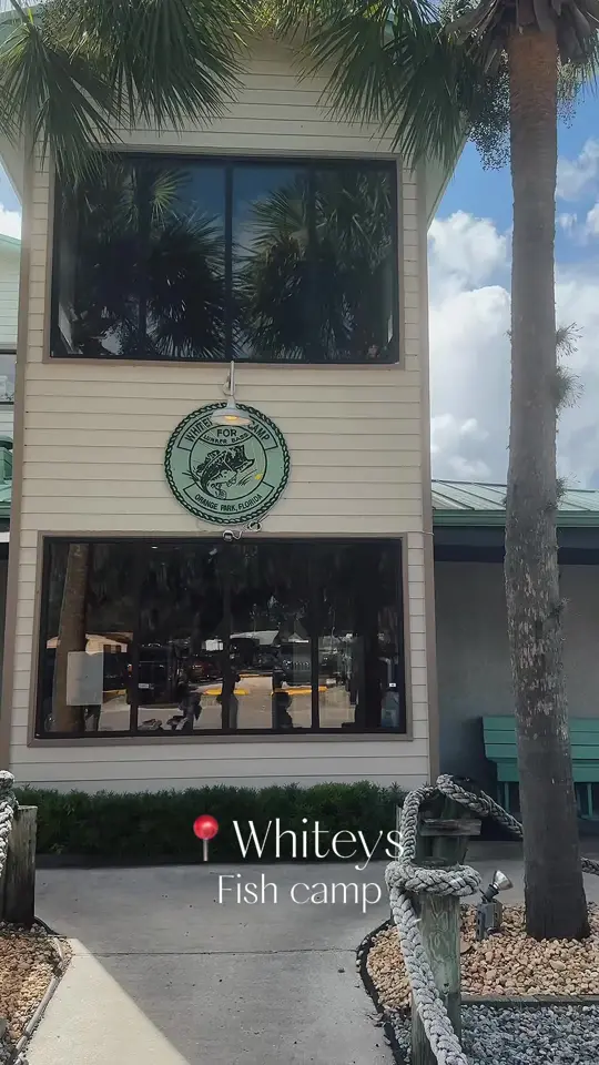 Whitey's Fish Camp in Fleming Island showing live music, great food, waterfront dining, family-friendly atmosphere, video by kellimorgan425 on TikTok