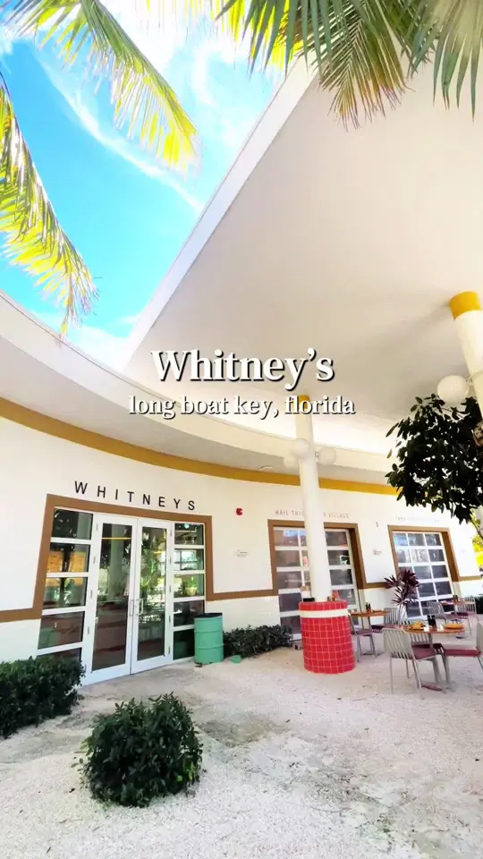 Whitney's in Longboat Key showing visit, restaurant atmosphere, video by kelliefromthekingdom on TikTok
