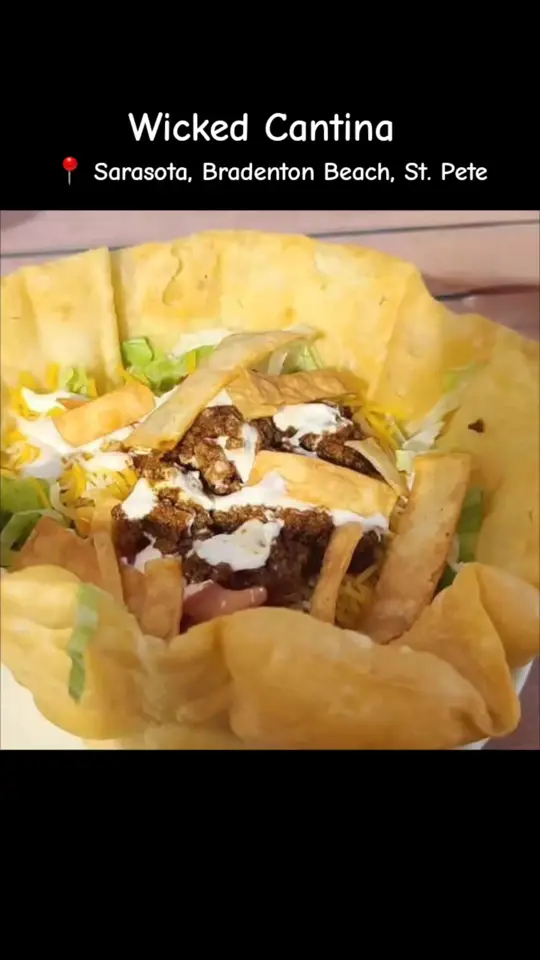 Wicked Cantina - Sarasota in Sarasota showing restaurant, tex mex food, tacos, cocktails, live music, happy hour, video by What's Good Sarasota on Facebook
