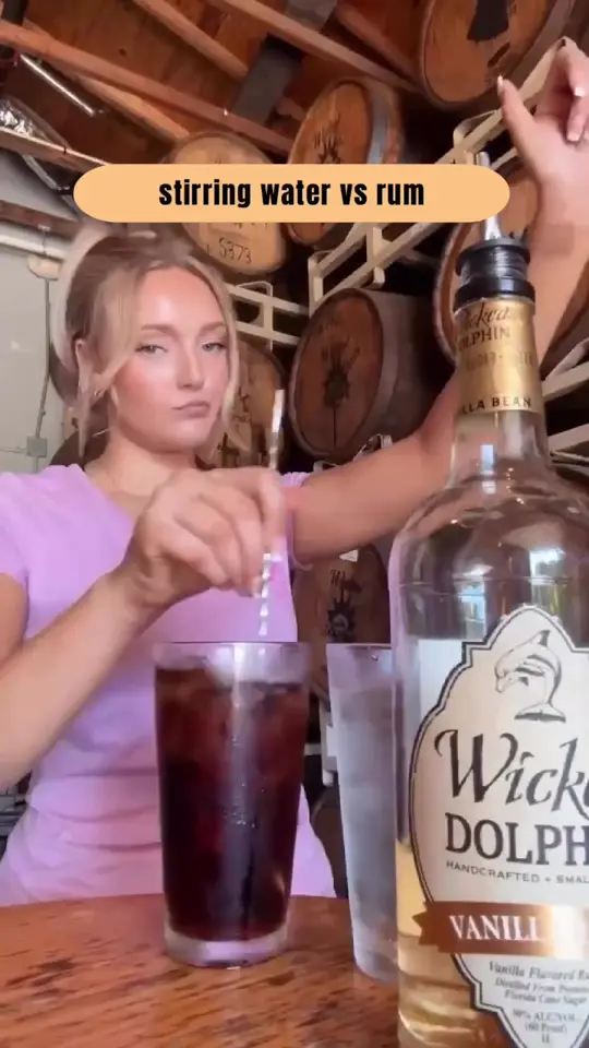 Wicked Dolphin Rum Distillery in Cape Coral showing cocktail, wicked dolphin rum, video by wickeddolphin on TikTok
