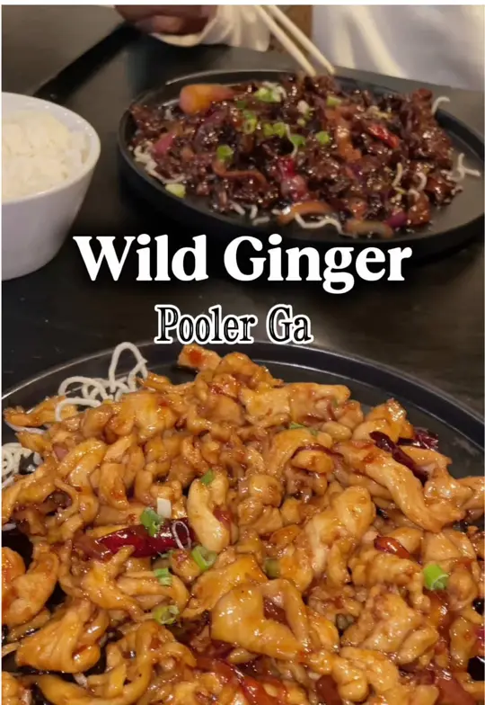 WildGinger Pooler in Pooler showing food review, asian cuisine, video by j.chantel on TikTok