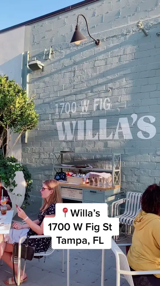 Willa's in Tampa showing french food, american food, video by thetampabayguide on TikTok