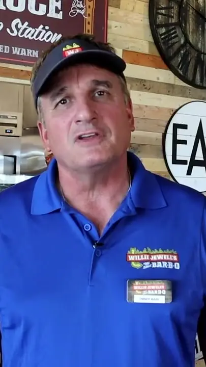 Willie Jewell's Bar-B-Q in St. Augustine showing new restaurant opening, visit, video by The Villages, Florida's Friendliest Home on Facebook