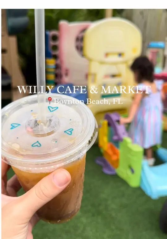 WILLY Cafe & Market in Boynton Beach showing review, coffee, fresh food, video by thebaileykay on TikTok