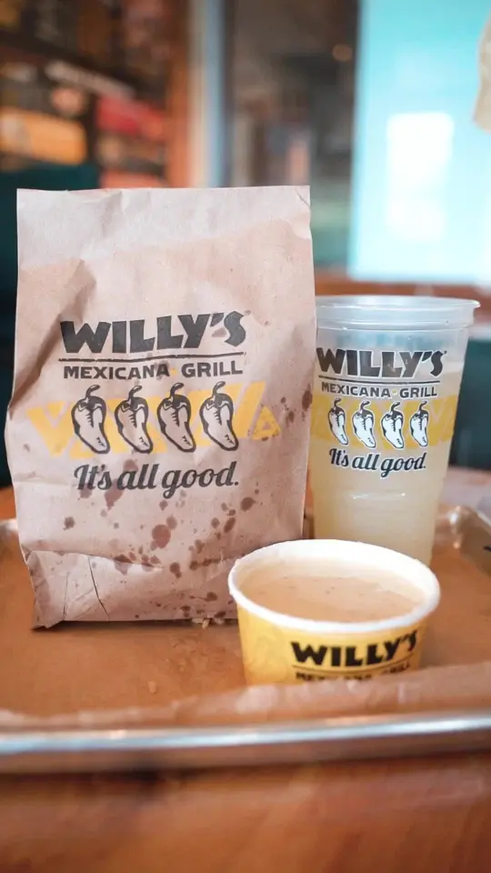 Willy's Mexicana Grill & Howlin' Willy's in Atlanta showing food, cheese dip, video by willysmexicana on TikTok