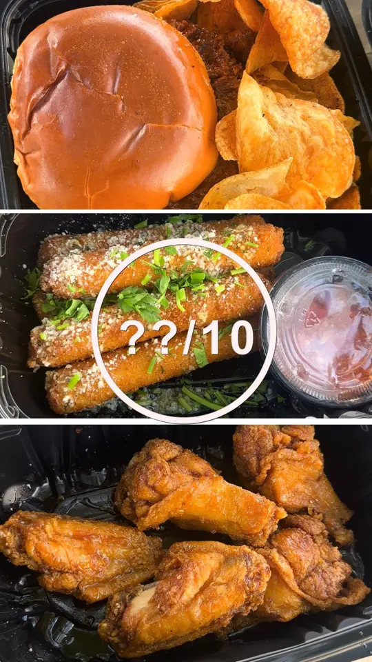 Wingnutz Lakeland in Lakeland showing food review, honey garlic wings, mozzarella sticks, video by Dewand Mccray on Facebook