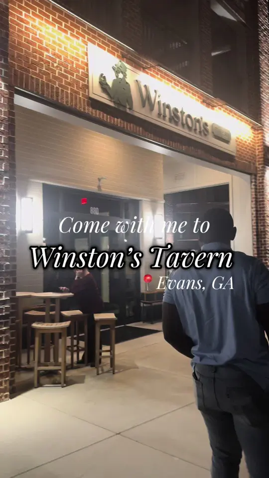 Winston's Tavern in Evans showing review, visit, video by amarijnesmith98 on TikTok
