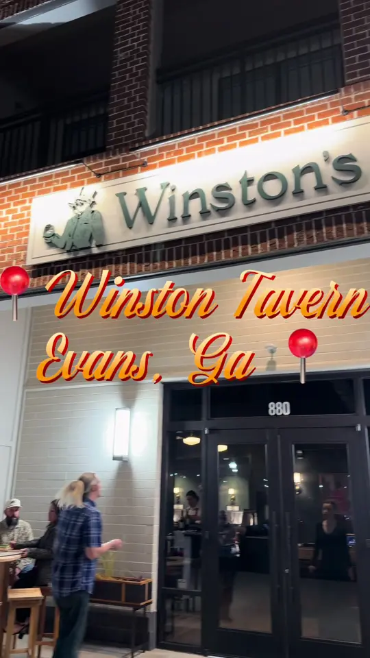 Winston's Tavern in Evans showing review, cozy atmosphere, amazing food, great service, video by rezz2019 on TikTok