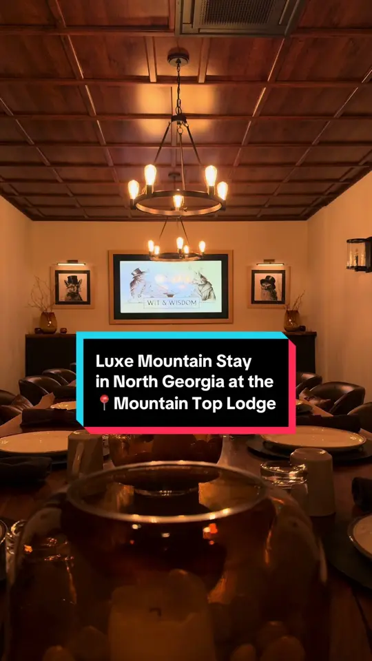 Wit & Wisdom at The Mountain Top Lodge in Dahlonega showing dinner, five-course prix fixe dinner, video by sophiethevagabond on TikTok