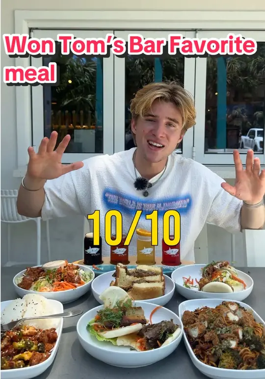 Won-Tom's in Deerfield Beach showing bar, favorite meal, video by codypremer on TikTok
