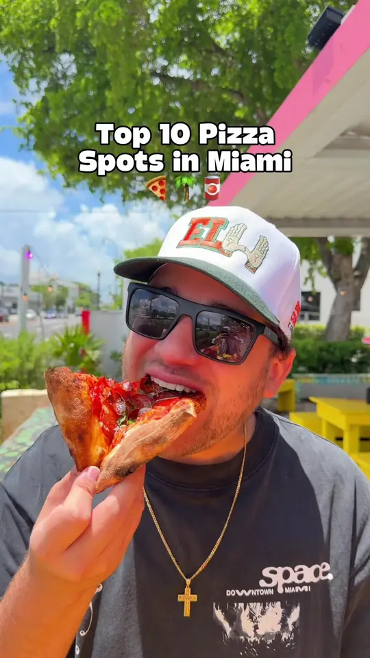 WYN Pizza in Miami showing pizza, best pizza spots, video by gabynjohnny on TikTok