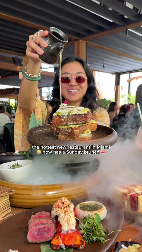 Yamashiro Miami in Miami showing brunch, food, video by explorewithgg on TikTok