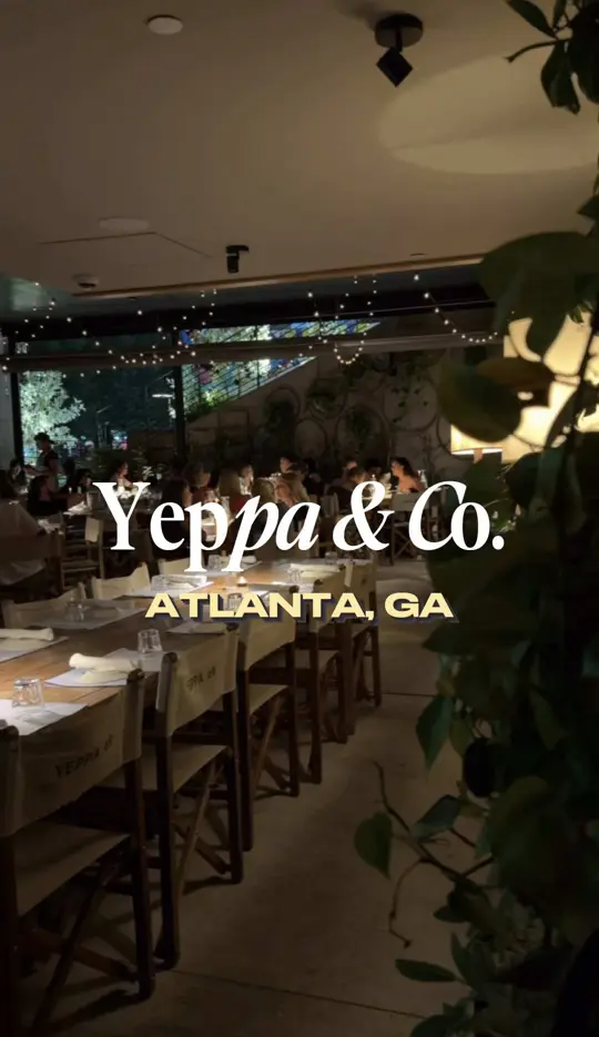 Yeppa & Co. - Beltline in Atlanta showing review, rosemary sea salt focaccia, caprese alla loredana, ravioli verdi burro, video by peachstatepanda on TikTok