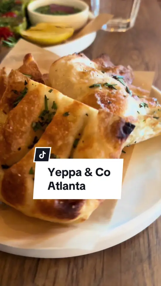 Yeppa & Co. - Buckhead in Atlanta showing review, italian food, pizza, branzino, lemon sorbet, pasta, video by shakirthankfulking on TikTok