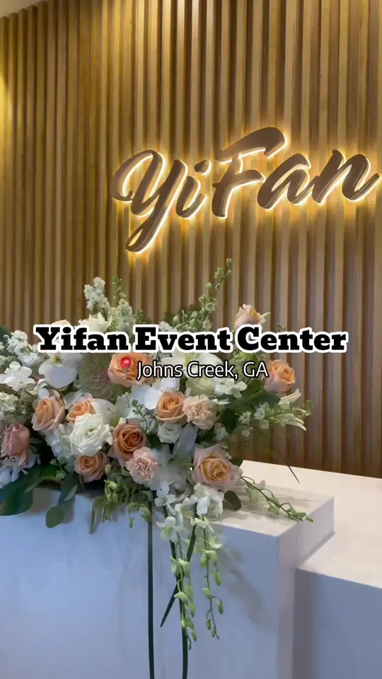 YiFan Restaurant & Event Center in Johns Creek showing event, ribbon cutting ceremony, holiday after hours, immersive dining room, grand opening, video by atlanta_foodyyyyy on TikTok