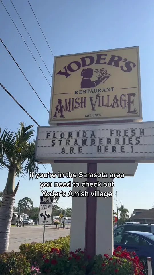 Yoder's Restaurant in Sarasota showing restaurant, food, veggie omelette, biscuit, pie, video by housematchfl on TikTok