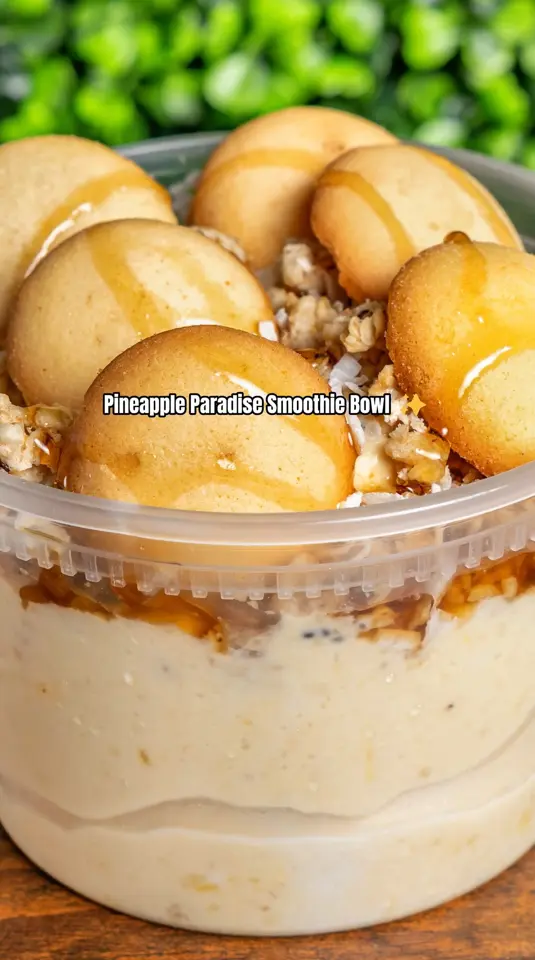 YOL Juice Market in Decatur showing food, pineapple paradise smoothie bowl, video by YOL Juice Market on Facebook