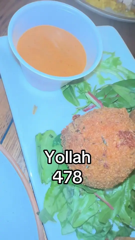 Yollah in Macon showing review, corn dip, tacos, brussel sprouts, fish, video by bandzthebrand on TikTok