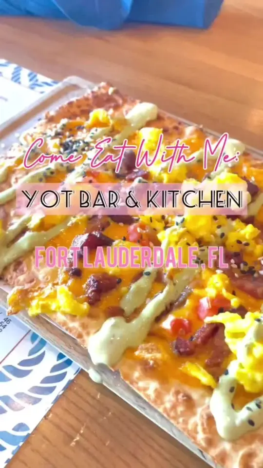 YOT Bar & Kitchen in Fort Lauderdale showing brunch, dockside view, video by ashleydesires on TikTok