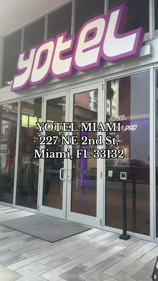 YOTEL Miami in Miami showing review, hotel visit, video by zanzanlifestyle on TikTok