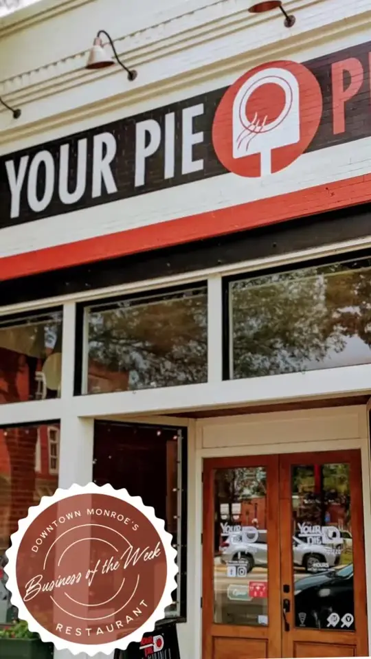 Your Pie in Brunswick showing pizza, pasta, gelato, video by Downtown Monroe on Facebook