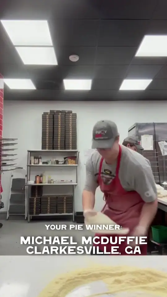 Your Pie Pizza in Clarkesville showing contest, employee recognition, hand tossed pizza, video by Your Pie Toccoa on Facebook