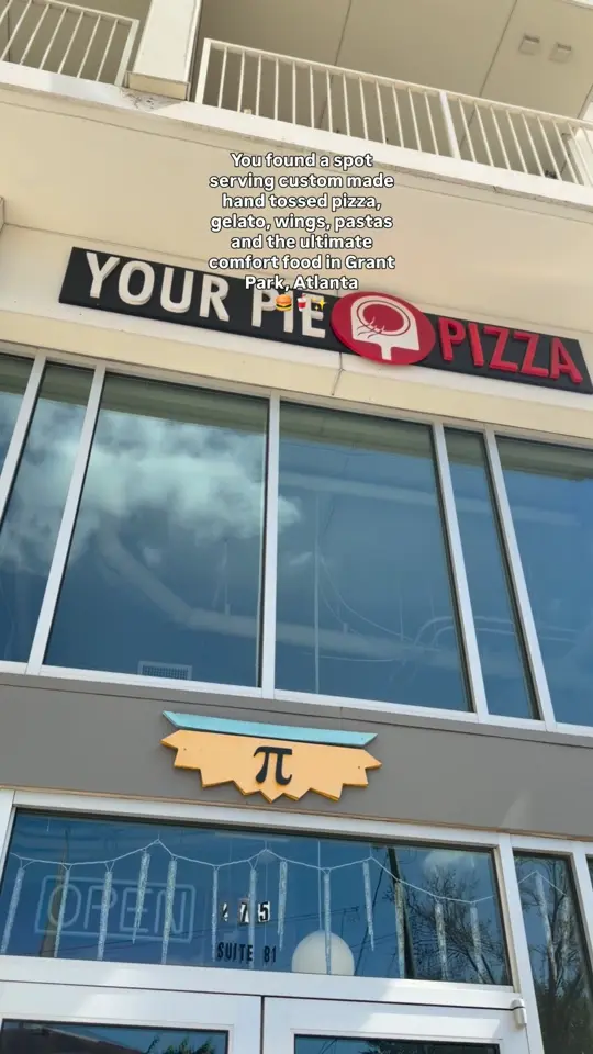 Your Pie Pizza in Roswell showing pizza, custom made pizza, video by Your Pie on Facebook