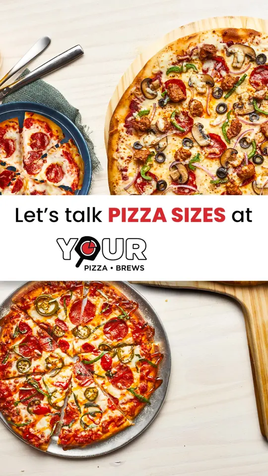 Your Pie Pizza in Suwanee showing pizza, small pizza, medium pizza, large pizza, video by Your Pie-Augusta on Facebook