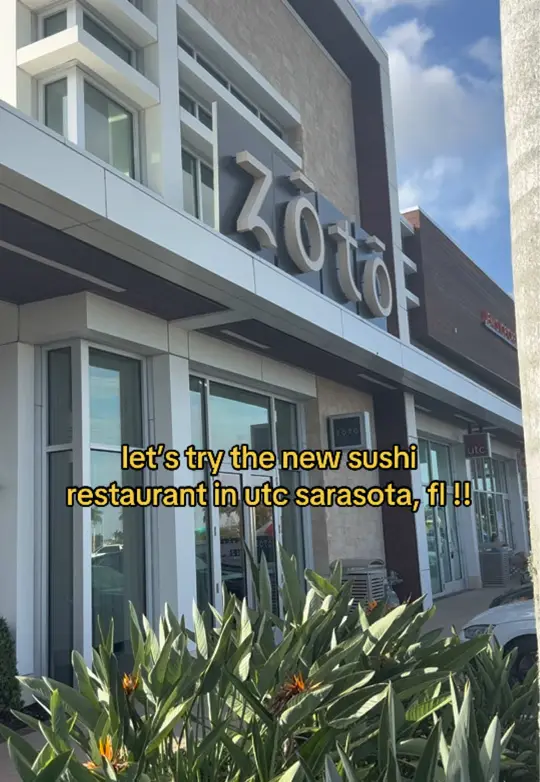 Zōtō in Sarasota showing visit, sushi, video by whitneyjshea on TikTok