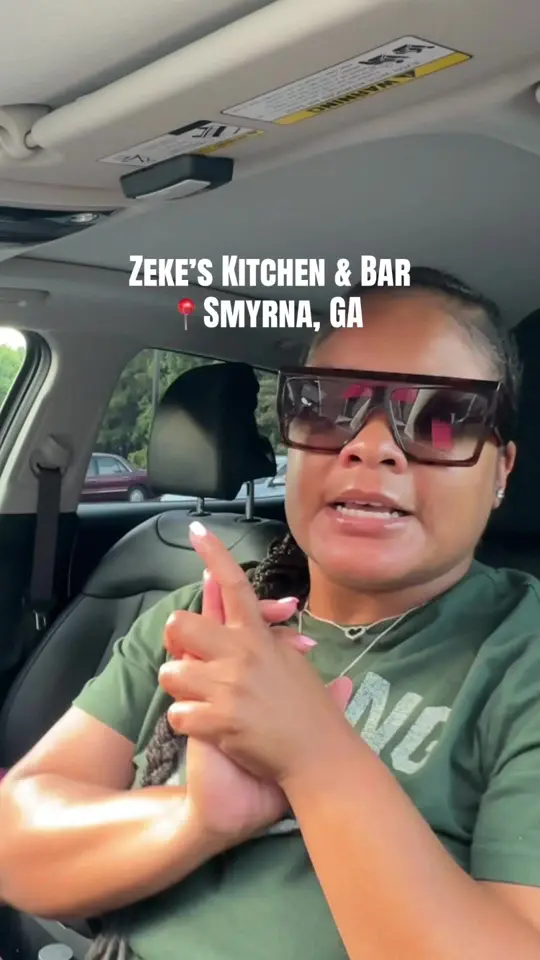 Zeke's Kitchen & Bar in Smyrna showing food review, rhasta pasta, video by thesoftlifesocialite on TikTok