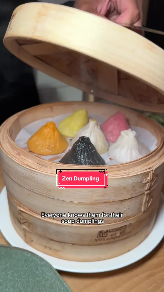 Zen Dumpling in Brandon showing soup dumplings, asian food, noodles, video by foodpeopleluv on TikTok