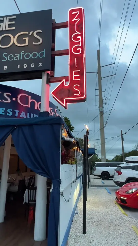  in Florida showing fine dining, venue atmosphere, video by Ziggie & Mad Dog's on Facebook