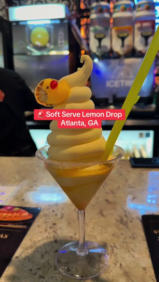 Zocalo in Atlanta showing soft serve lemon drops, food, dj, customer service, atmosphere, video by _spottedinatl on TikTok