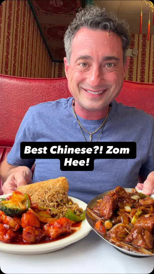 Zom Hee Chinese Restaurant in Seminole showing food review, mongolian steak, general tso chicken, video by Foodie Justice on Facebook