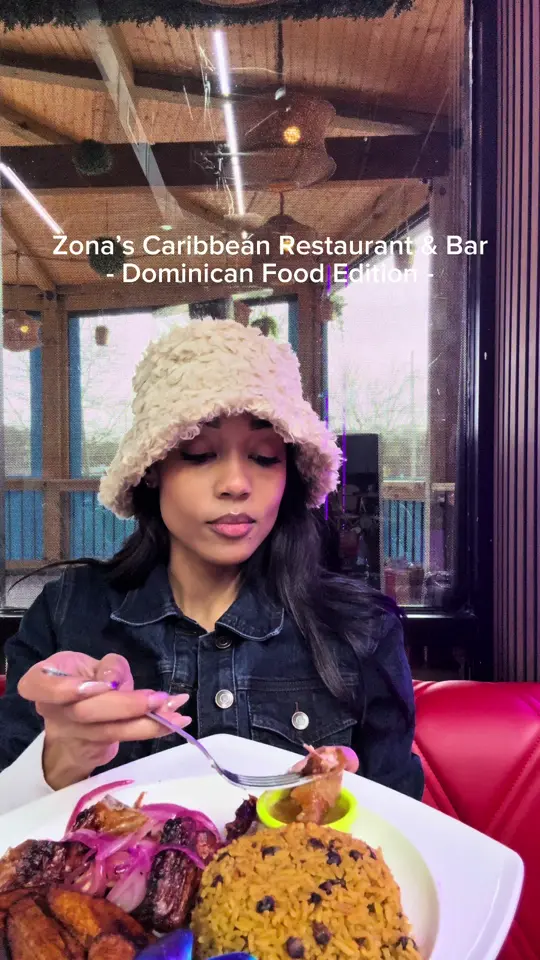 Zona Caribbean in Norcross showing food, rice and beans, video by howtofoodgasm on TikTok