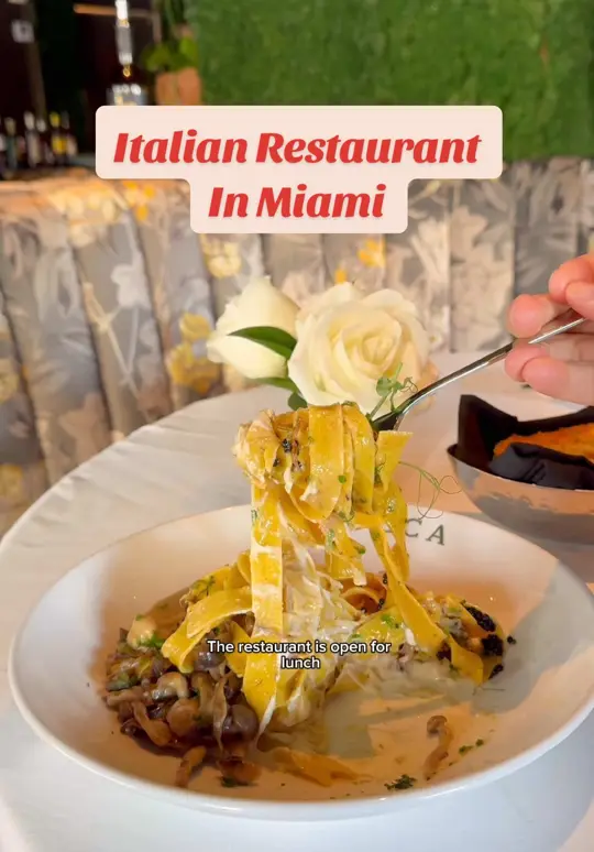Zucca in Coral Gables showing review, italian restaurant visit, video by jennifermhasbun06 on TikTok