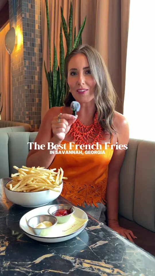 Zunzibar in Savannah showing restaurant, french fries, video by thelongweekender on TikTok